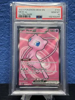 2023 Pokemon Mew En-151 Mew Ex #193/165 PSA 10 GEM MINT - Image 1