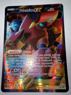 Pokemon TCG Volcanion EX Full Art 107/114 XY Steam Siege Holo Ultra Rare, LP/NM - Image 4