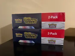Lot Of 2 Pokemon Surging Sparks ETB & Booster Bundle Costco Sealed Box - Image 4