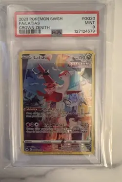 2023 POKEMON SWORD AND SHIELD CROWN ZENITH #GG20 FULL ART/LATIAS PSA 9 - Image 1
