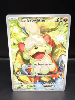 Pokemon Hisuian Growlithe Illustration Rare Twilight Masquerade 181/167 - Image 1