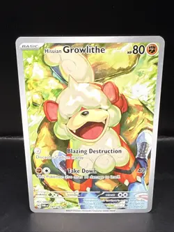 Pokemon Hisuian Growlithe Illustration Rare Twilight Masquerade 181/167 - Image 2
