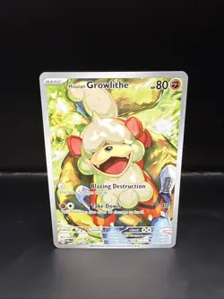 Pokemon Hisuian Growlithe Illustration Rare Twilight Masquerade 181/167 - Image 3