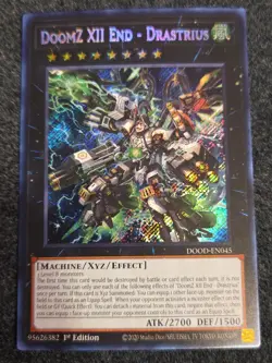 x1 DoomZ XII End - Drastrius - DOOD-EN045 - Secret Rare - 1st Edition Yu-Gi-Oh! - Image 1