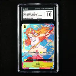 CGC 10 GEM MINT 2024 One Piece CHN Nami OP08-106 SR (Alt Art Parallel) - Image 1
