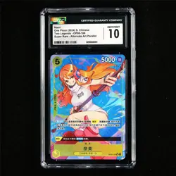 CGC 10 GEM MINT 2024 One Piece CHN Nami OP08-106 SR (Alt Art Parallel) - Image 2