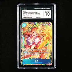 CGC 10 GEM MINT 2025 One Piece CHN Nami OP11-054 SR (Alt Art Parallel) - Image 1