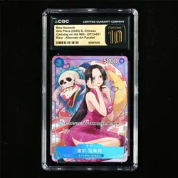 CGC 10 PRISTINE 2025 One Piece CHN Boa Hancock OP13-051 R (Alt Art Parallel) - Image 2