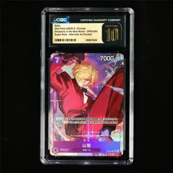 CGC 10 PRISTINE 2025 One Piece CHN Sanji OP09-065 SR (Alt Art Parallel) - Image 2