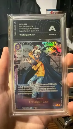One Piece OP-05 Trafalgar Law Manga Awakening of the New Era #069 condition POOR - Image 1