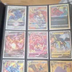Pokemon TCG Holo Mixed Card Lot VSTAR GX V EX Trainer Dialga Charizard Binder - Image 1