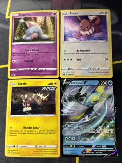 Pokemon SWSH Promo Card Lot 5 Holo Promotional Pokemon TCG Cards Inteleon Eevee - Image 1