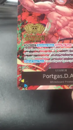 Portgas.D.Ace (2nd Anniversary Tournament) ST13-002 One Piece Promotion Cards... - Image 5