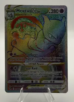 Pokemon TCG Mewtwo VSTAR Holo Ultra Rare Card 079/078 NM Condition - Image 1