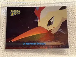 Pokemon 2000 Movie Animation Edition - Holo Foil card 53 A Narrow Escape - Image 1