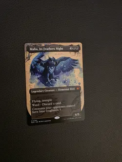 Maha, Its Feathers Night Borderless Bloomburrow MTG Mythic Card 289 - Image 1