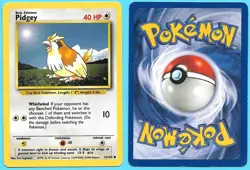 1999 Pokemon Pidgey card, Base Set, #57/102, EX-NM condition! - Image 1