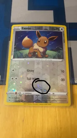 Eevee Cosmos Reverse Holo 130/185 Vivid Voltage Promo Card NM/LP Condition - Image 1