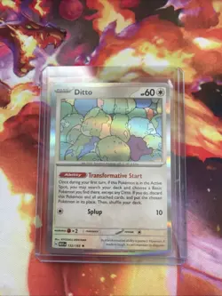 Pokemon TCG Ditto Scarlet & Violet Holo Holo Rare Card 132/165 - Image 1