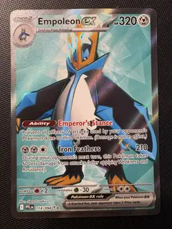2025 Pokemon Phantasmal Flames Empoleon EX 114/094 ULTRA RARE FULL ART HOLO Card - Image 1