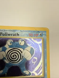 Poliwrath - 15/130 - Pokemon Base Set 2 Holo Rare Card WOTC - Creased - - Image 4