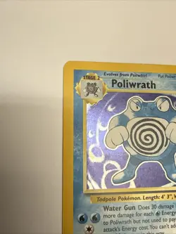 Poliwrath - 15/130 - Pokemon Base Set 2 Holo Rare Card WOTC - Creased - - Image 5