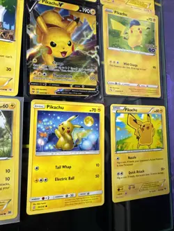 12 Cards PIKACHU Lot 💥 Pokemon Go Holo, Full Art V 2014-2022 No Duplicates NM - Image 5