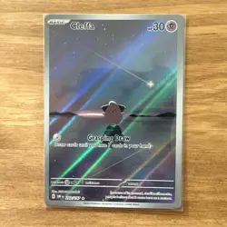 Pokemon TCG Cleffa Full Art Holo Card 202/197 Obsidian Flames Illustration Rare - Image 1