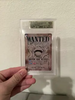 BGS 10 Monkey D. Luffy Wanted Alt Art #119 OP09 2024 One Piece Card Japanese - Image 1