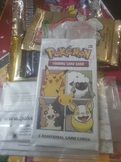 SEALED 25th Anniversary General Mills Pokemon Cereal 3 Card Booster Packs cards - Image 1