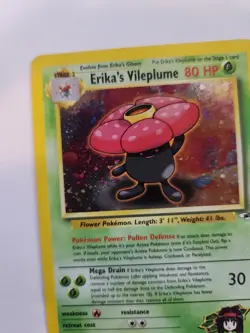Erika's Clefable Holo Base Pokemon Card WOTC NM - Image 3