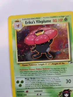 Erika's Clefable Holo Base Pokemon Card WOTC NM - Image 4