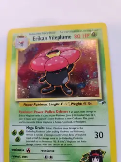 Erika's Clefable Holo Base Pokemon Card WOTC NM - Image 5