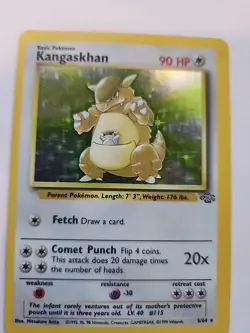 Kangaskhan Holo Jungle Pokemon Card Base WOTC NM - Image 4