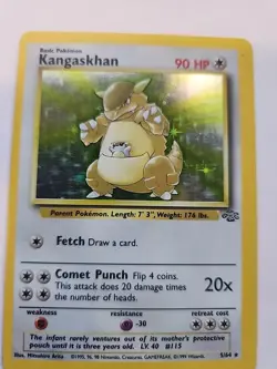 Kangaskhan Holo Jungle Pokemon Card Base WOTC NM - Image 5