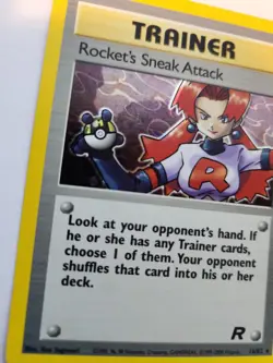 Rocket's Sneak Attack Team Rocket Holo Pokemon Card Base WOTC NM - Image 2