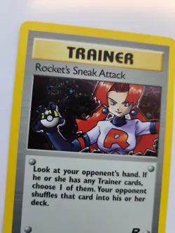 Rocket's Sneak Attack Team Rocket Holo Pokemon Card Base WOTC NM - Image 3