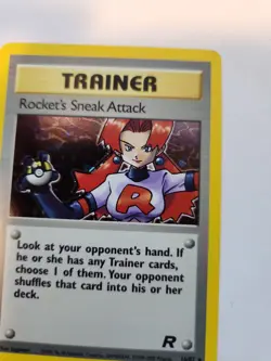 Rocket's Sneak Attack Team Rocket Holo Pokemon Card Base WOTC NM - Image 4
