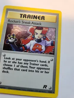 Rocket's Sneak Attack Team Rocket Holo Pokemon Card Base WOTC NM - Image 5