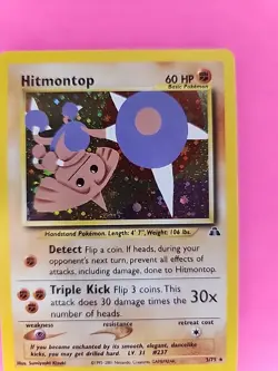 Hitmontop Neo Holo Pokemon Card Base WOTC NM - Image 4