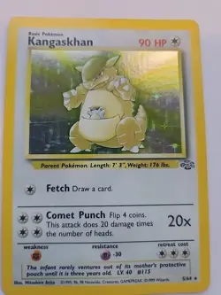 Kangaskhan Holo Jungle Pokemon Card Base WOTC NM - Image 3