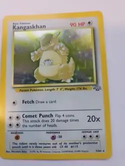 Kangaskhan Holo Jungle Pokemon Card Base WOTC NM - Image 4