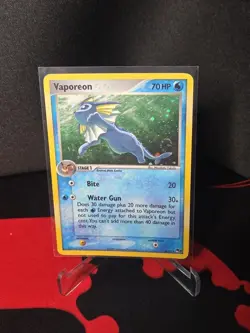 Pokemon TCG English Card Pop Series 3 Vaporeon 6/17 Holo Rare - Image 1