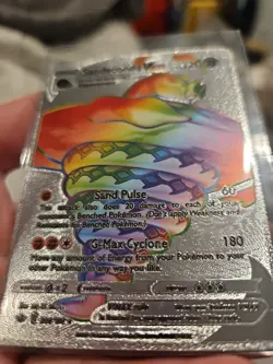Sandaconda VMAX Silver Foil Fan Art Vinyl Textured Collector Pokemon Card - Image 3