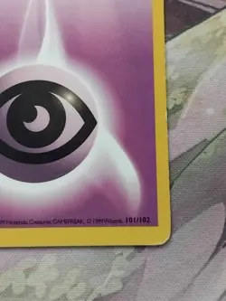 Psychic Energy Card 101/102 Base Set MP/LP Pokemon Card Purple WOTC 1999 - Image 5