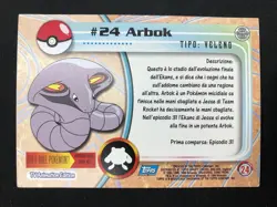 Pokemon Topps Serie 1 Arbok 24 ITA Nintendo Non Holo - Image 2