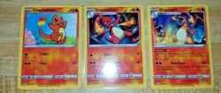 Pokemon Charizard 025/185 Charmeleon 024/185 Charmander 023/185 SET!!! 797734125740 - Image 1