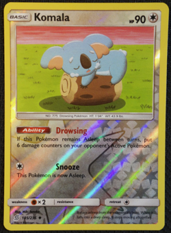 Pokemon - Komala 185/236 - Reverse Holo - Unified Minds - NM/M - Image 1