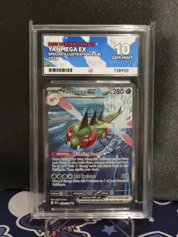 Pokemon TCG Yanmega EX 228/182 Destined Rivals Illustration Rare Ace 10 Label - Image 1