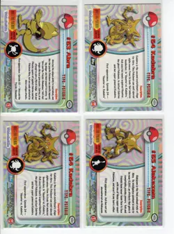 1999 POKEMON KADABRA BLACK & BLUE LABEL #64 & ABRA #63 & ALAKAZAM #65 LOT EX - Image 2